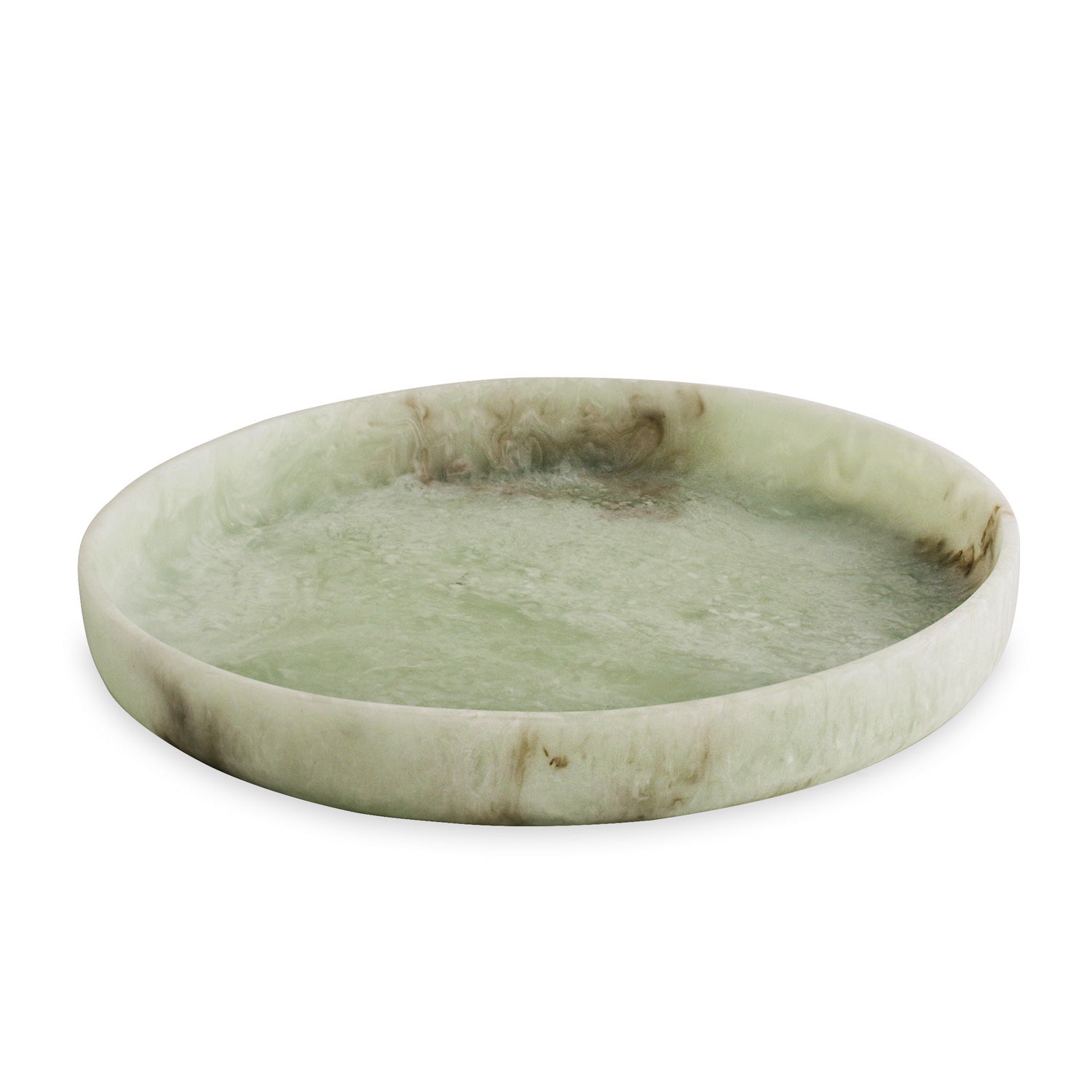Beatriz Ball Serveware Beatriz Ball RESIN Giada Round Tray Jade Swirl