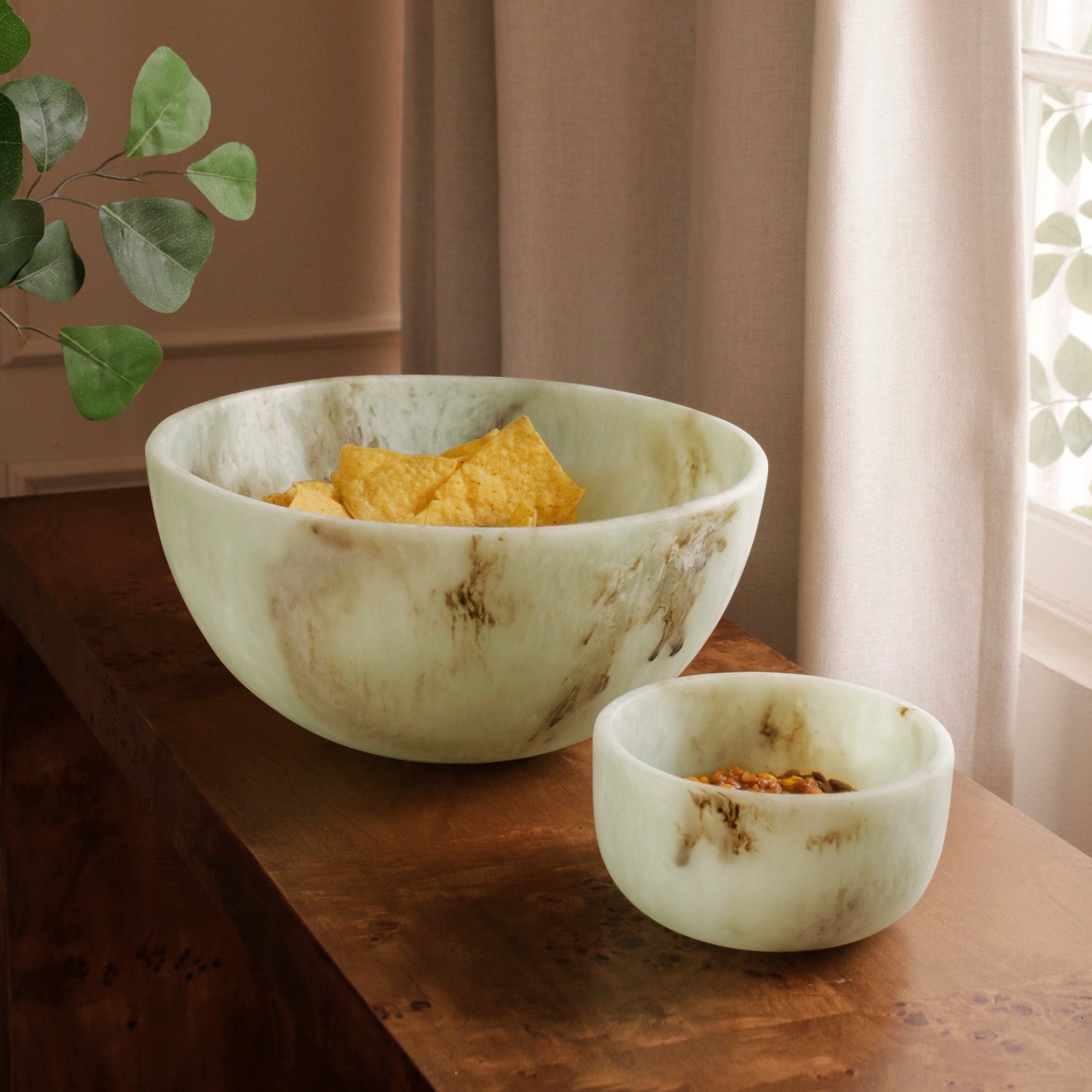 Beatriz Ball Serveware Beatriz Ball RESIN Giada Small Bowl Jade Swirl