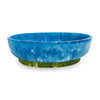 Beatriz Ball Serveware Beatriz Ball RESIN Rio Large Oval Bowl with Base (Blue and Green) - SHIPPING 4-6 WEEKS