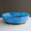 Beatriz Ball Serveware Beatriz Ball RESIN Rio Large Oval Bowl with Base (Blue and Green) - SHIPPING 4-6 WEEKS