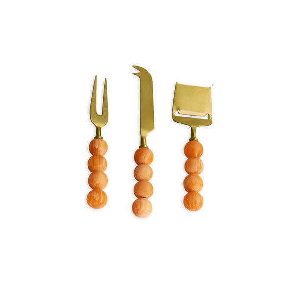 Beatriz Ball Serveware Beatriz Ball RESIN Sorbet Cheese Set of 3 Tangerine