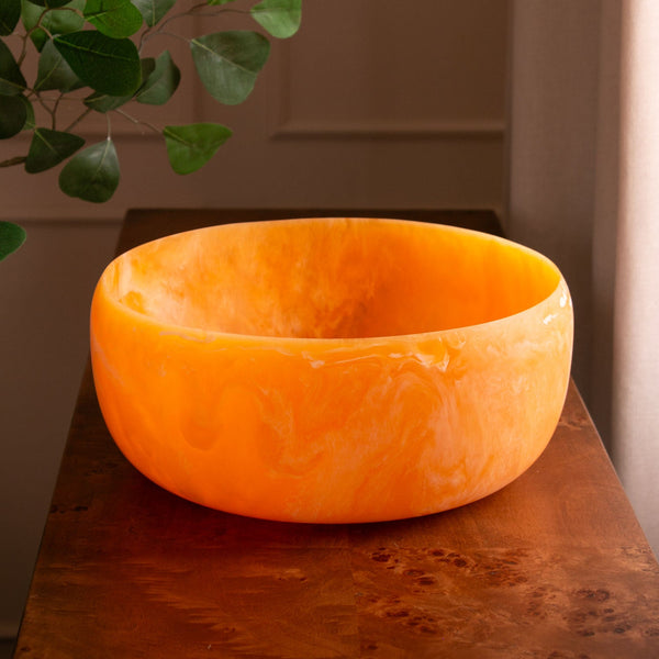 Beatriz Ball Serveware Beatriz Ball RESIN Sorbet Large Round Bowl Tangerine