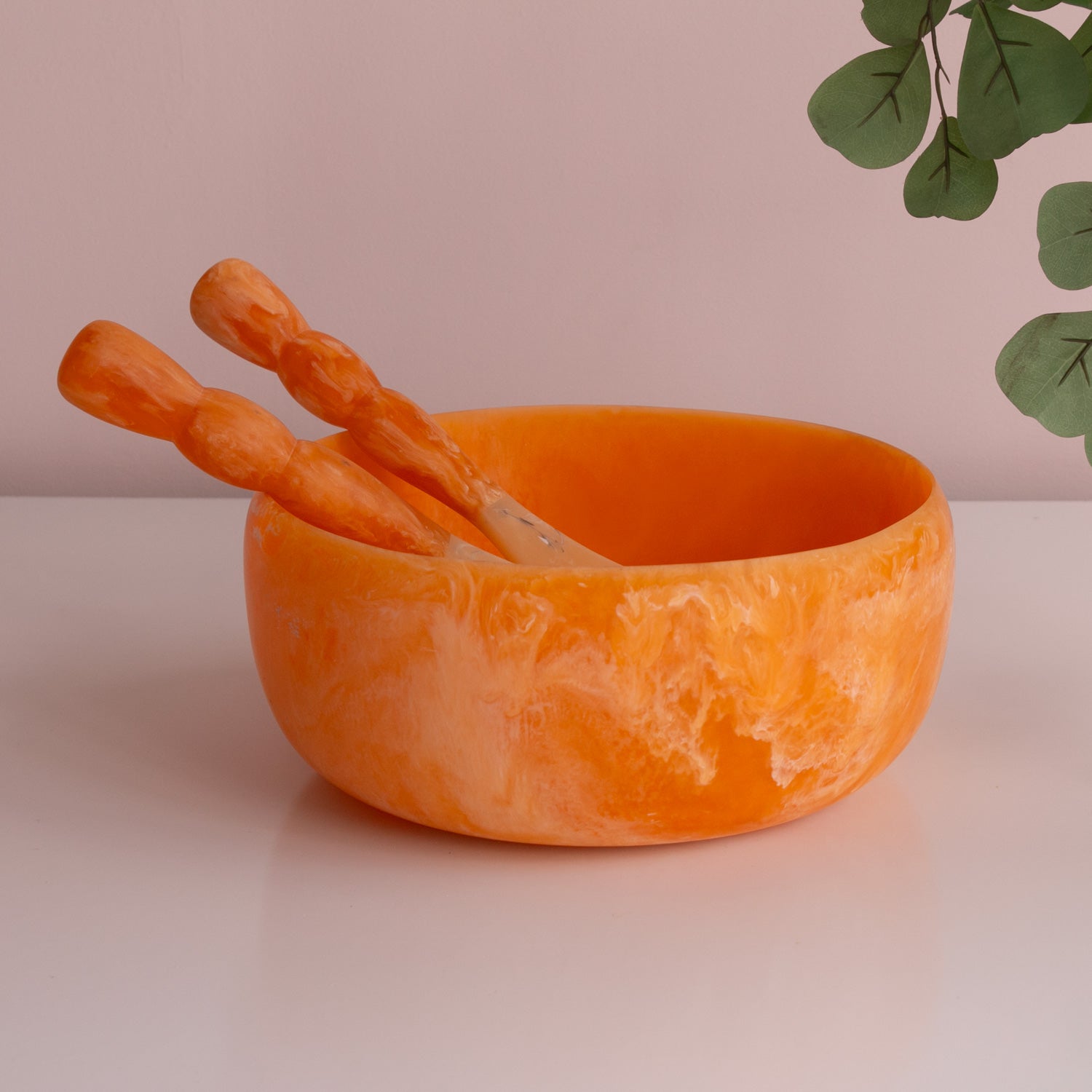 Beatriz Ball Serveware Beatriz Ball RESIN Sorbet Large Round Bowl Tangerine