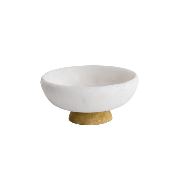 Beatriz Ball Serveware Beatriz Ball RESIN Sorbet Medium Round Bowl with Base Coconut and Matcha