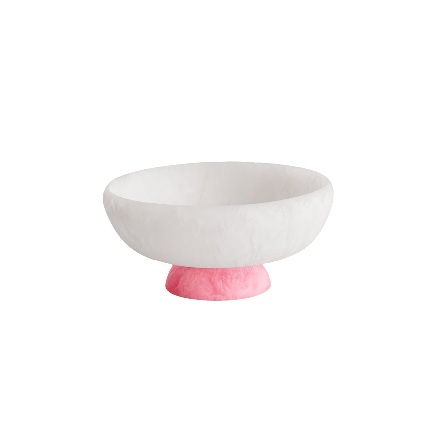 Beatriz Ball Serveware Beatriz Ball RESIN Sorbet Medium Round Bowl with Base Coconut and Raspberry