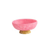 Beatriz Ball Serveware Beatriz Ball RESIN Sorbet Medium Round Bowl with Base Raspberry and Matcha