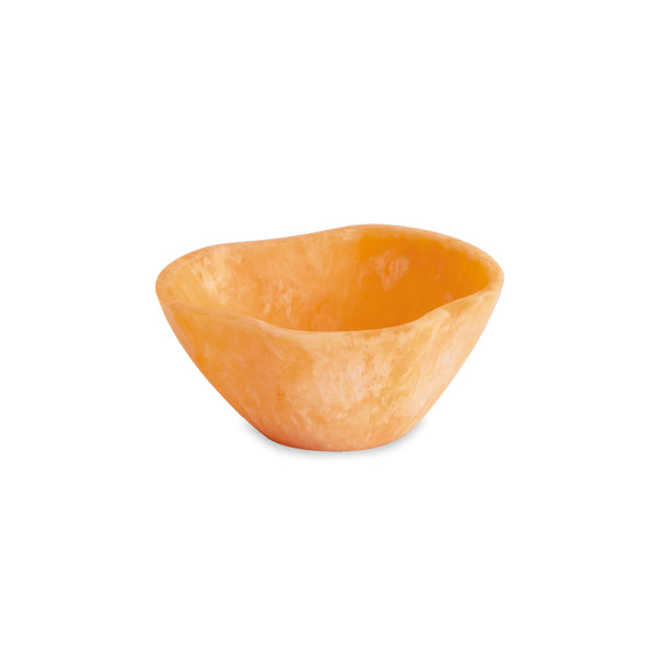 Beatriz Ball Serveware Beatriz Ball RESIN Sorbet Mini Wavy Round Bowl  Tangerine