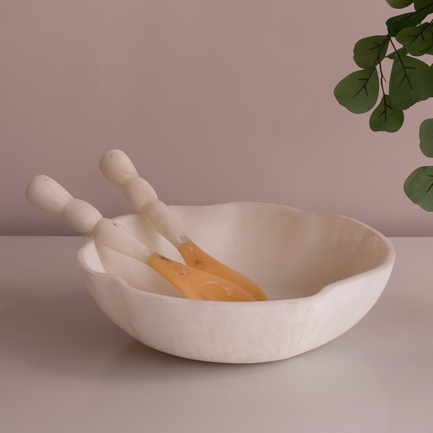 Beatriz Ball Serveware Beatriz Ball RESIN Sorbet Salad Servers  Coconut