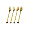 Beatriz Ball Giftware Beatriz Ball RESIN Tortoise Shell Appetizer Fork Set of 4 (Gold)