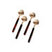 Beatriz Ball Giftware Beatriz Ball RESIN Tortoise Shell Appetizer Spoon Set of 4 (Gold)