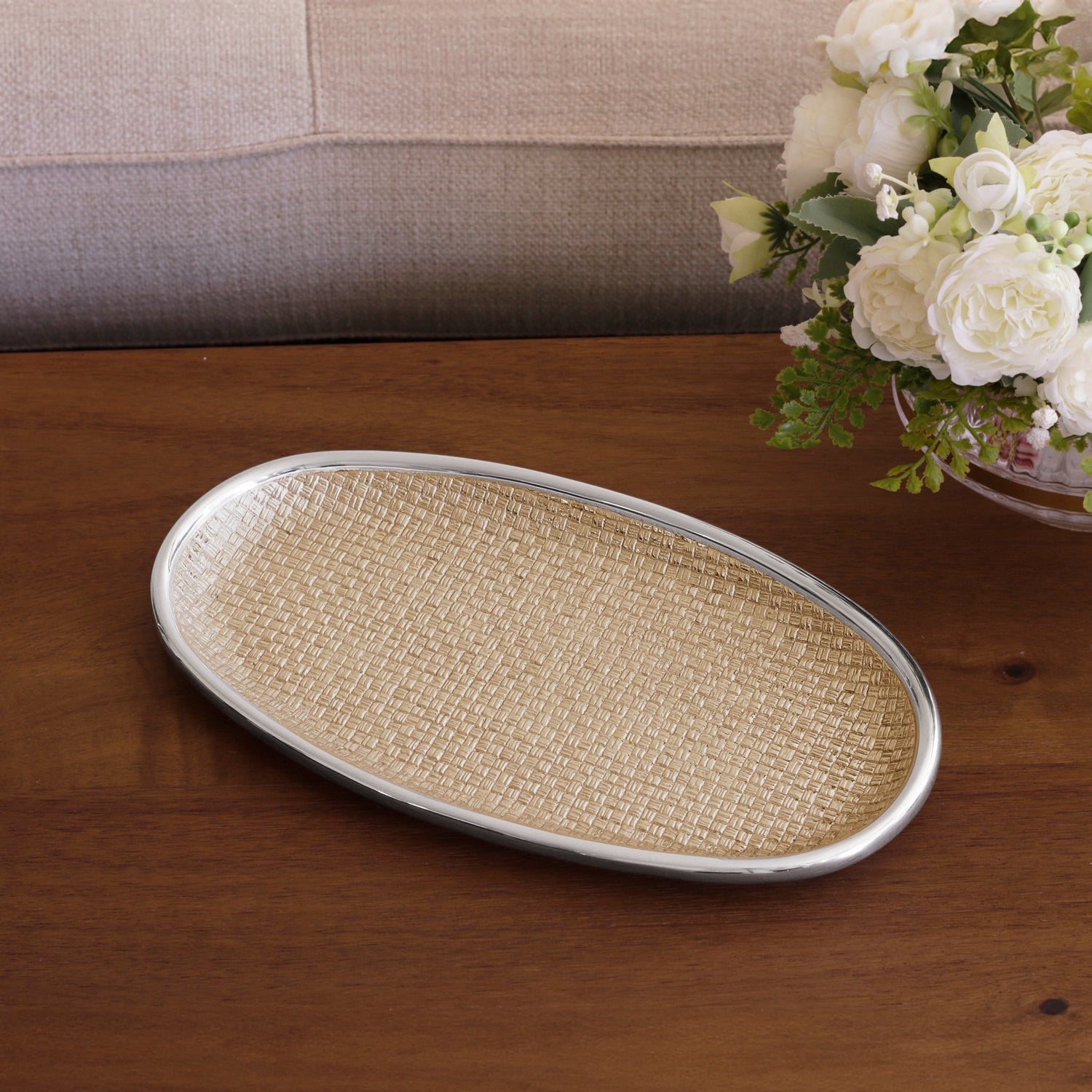 Beatriz Ball Serveware Beatriz Ball SIERRA MODERN Nassau Oval Platter (Gold)