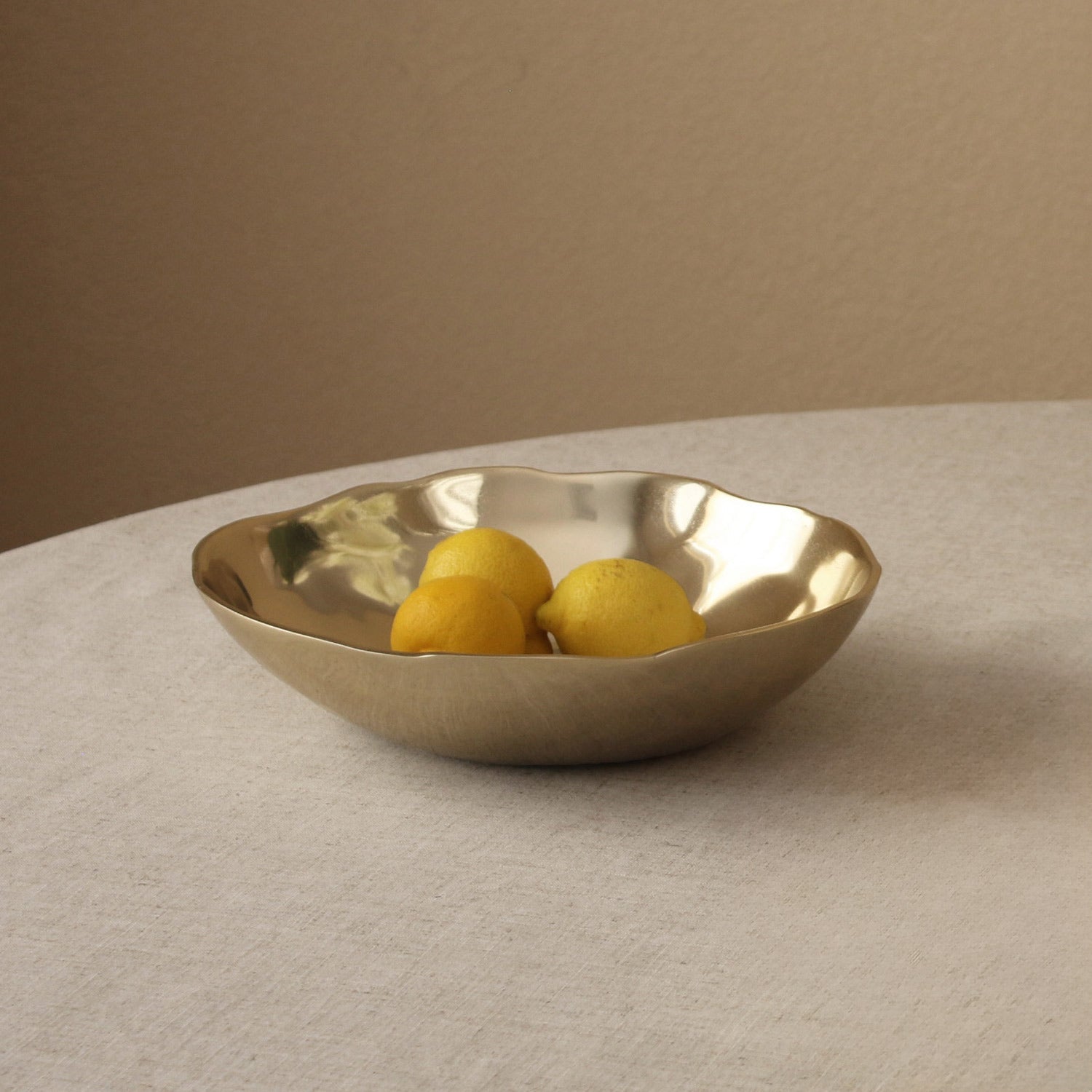 Beatriz Ball Serveware Beatriz Ball SIERRA MODERN Organic Medium Bowl (Shiny Gold)