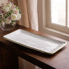 Beatriz Ball Serveware Beatriz Ball THANNI Bahamas Long Rectangle Tray (White and Gold)