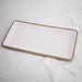 Beatriz Ball Serveware Beatriz Ball THANNI Bahamas Long Rectangle Tray (White and Gold)