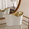 Beatriz Ball Serveware Beatriz Ball THANNI Double Ice Bucket (White and Gold)
