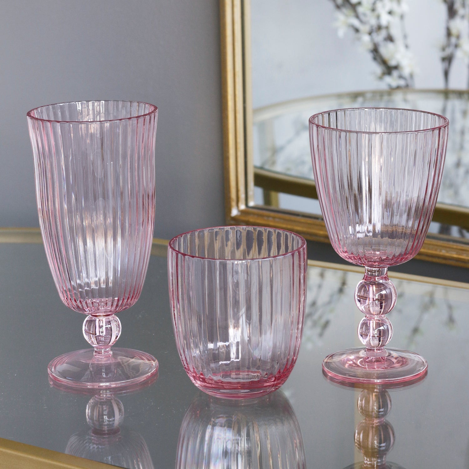 Beatriz Ball Giftware Beatriz Ball VIDA Acrylic Tumbler Set of 4 (Pink)