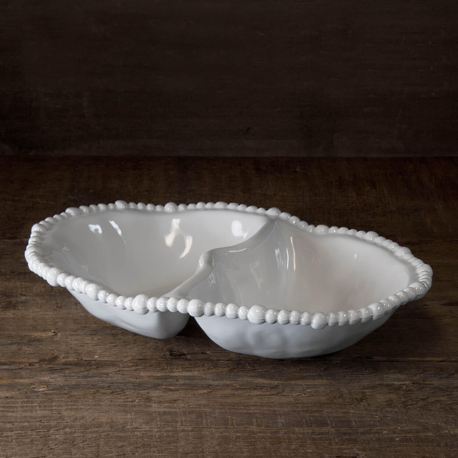Beatriz Ball Serveware Beatriz Ball Vida Alegria Double Dip White