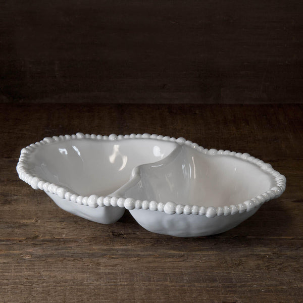 Beatriz Ball Serveware Beatriz Ball Vida Alegria Double Dip White