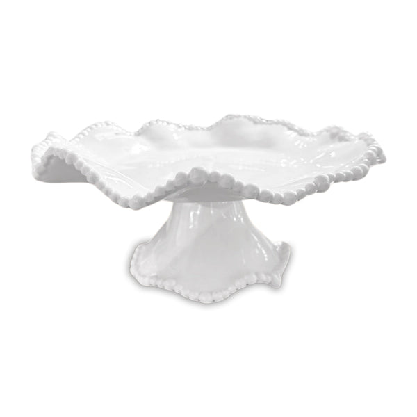 Beatriz Ball Serveware Beatriz Ball VIDA Alegria Small Pedestal Cake Plate (White)