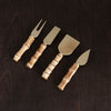 Beatriz Ball Serveware Beatriz Ball VIDA Bamboo Cheese Set of 4 (Gold and Natural)