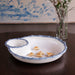 Beatriz Ball Serveware Beatriz Ball VIDA Bamboo Large Chip & Dip Bowl (White and Blue)