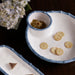 Beatriz Ball Serveware Beatriz Ball VIDA Bamboo Large Chip & Dip Bowl (White and Blue)