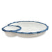 Beatriz Ball Serveware Beatriz Ball VIDA Bamboo Large Chip & Dip Bowl (White and Blue)