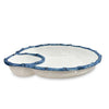 Beatriz Ball Serveware Beatriz Ball VIDA Bamboo Large Chip & Dip Bowl (White and Blue)