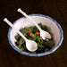 Beatriz Ball Serveware Beatriz Ball VIDA Bamboo Large Salad Bowl (White and Blue)