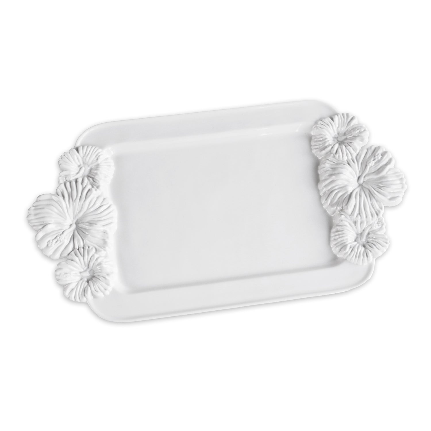 Beatriz Ball Serveware Beatriz Ball VIDA Bloom Medium Hibiscus Tray (White)