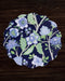 Beatriz Ball Giftware Beatriz Ball VIDA Blooms & Branches Reversible  Round Placemats Set of 4 Navy & Green