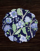 Beatriz Ball Giftware Beatriz Ball VIDA Blooms & Branches Reversible  Round Placemats Set of 4 Navy & Green