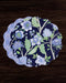 Beatriz Ball Giftware Beatriz Ball VIDA Blooms & Branches Reversible  Round Placemats Set of 4 Navy & Green