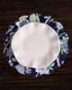 Beatriz Ball Giftware Beatriz Ball VIDA Blooms & Branches Reversible  Round Placemats Set of 4 Navy & Green