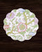 Beatriz Ball Giftware Beatriz Ball VIDA Blooms  & Branches Reversible  Round Placemats Set of 4 Pastel Pink & Blue