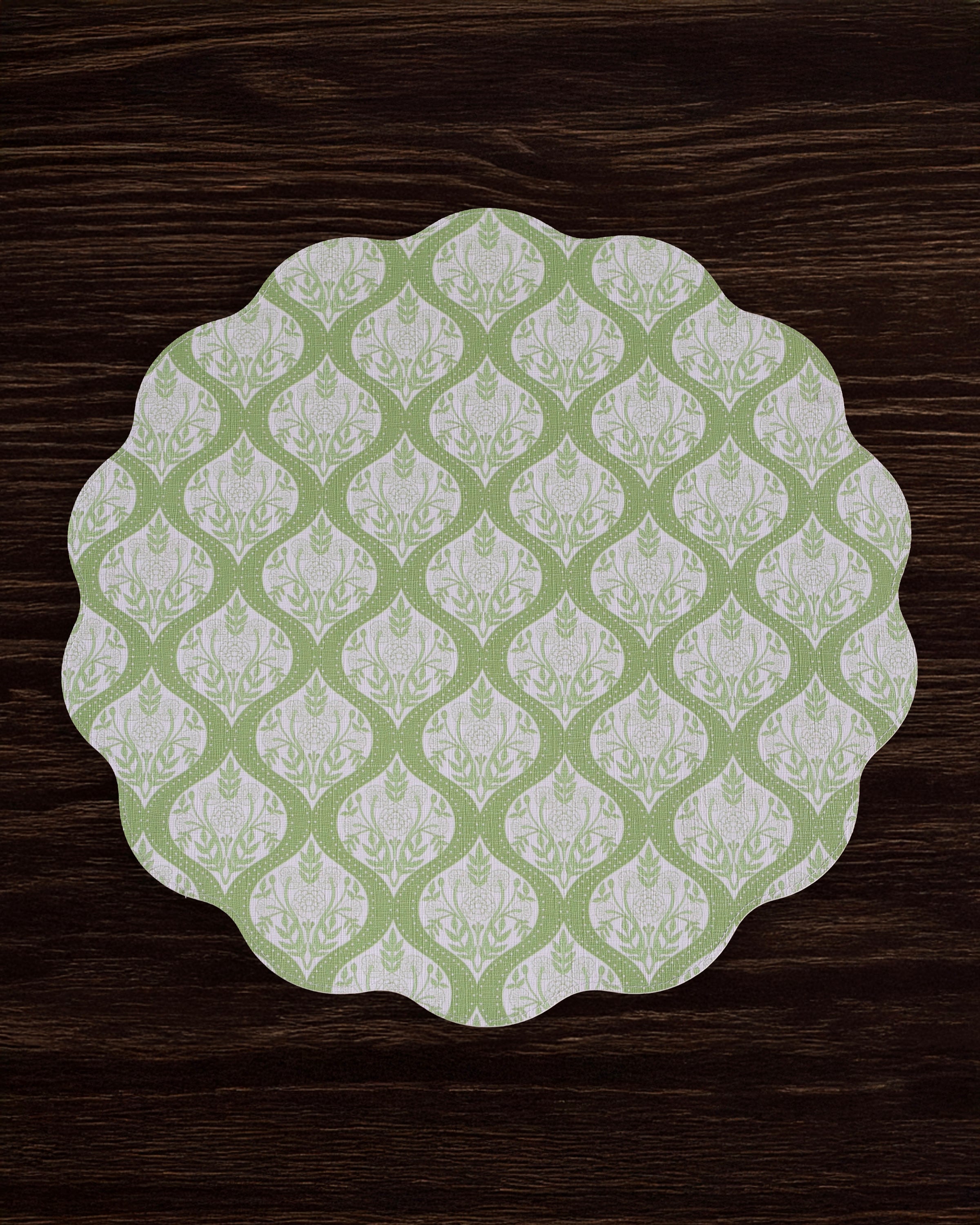 Beatriz Ball Giftware Beatriz Ball VIDA Blooms & Branches Reversible  Round Placemats Set of 4 Periwinkle & Peach