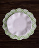Beatriz Ball Giftware Beatriz Ball VIDA Blooms & Branches Reversible  Round Placemats Set of 4 Periwinkle & Peach