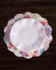 Beatriz Ball Giftware Beatriz Ball VIDA Blooms & Branches Reversible  Round Placemats Set of 4 Periwinkle & Peach