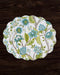 Beatriz Ball Giftware Beatriz Ball VIDA Blooms & Branches Reversible  Round Placemats Set of 4 Teal & Green