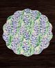 Beatriz Ball Giftware Beatriz Ball VIDA Bluebonnet & Stripes Reversible  Round Placemats Set of 4 Blue & Green