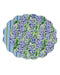Beatriz Ball Giftware Beatriz Ball VIDA Bluebonnet & Stripes Reversible  Round Placemats Set of 4 Blue & Green