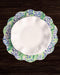 Beatriz Ball Giftware Beatriz Ball VIDA Bluebonnet & Stripes Reversible  Round Placemats Set of 4 Blue & Green