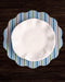 Beatriz Ball Giftware Beatriz Ball VIDA Bluebonnet & Stripes Reversible  Round Placemats Set of 4 Blue & Green