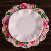 Beatriz Ball Giftware Beatriz Ball VIDA Butterflies & Flowers Reversible  Round Placemats Set of 4 (Pink & Green)