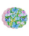 Beatriz Ball Giftware Beatriz Ball VIDA Butterfly Garden & Flowers Reversible  Round Placemats Set of 4 Pastel
