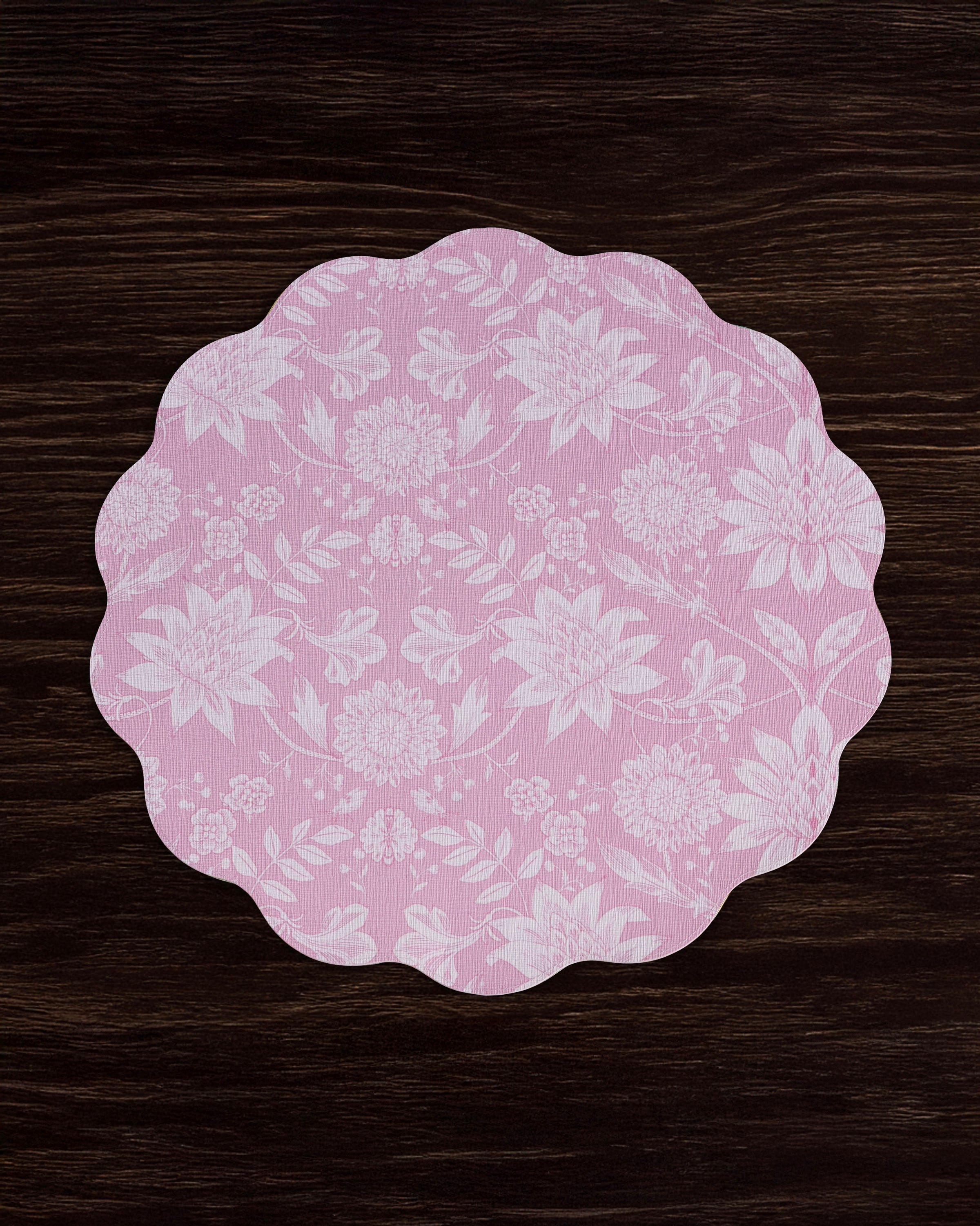 Beatriz Ball Giftware Beatriz Ball VIDA Butterfly Garden & Flowers Reversible  Round Placemats Set of 4 Pastel