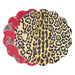 Beatriz Ball Serveware Beatriz Ball VIDA Cheetah and Zebra Reversible Round Placemats Set of 4 Red & Black