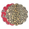 Beatriz Ball Serveware Beatriz Ball VIDA Cheetah and Zebra Reversible Round Placemats Set of 4 Red & Black