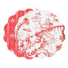 Beatriz Ball Giftware Beatriz Ball VIDA Chinoiserie and Trellis Reversible Round Placemats Set of 4 Red & White