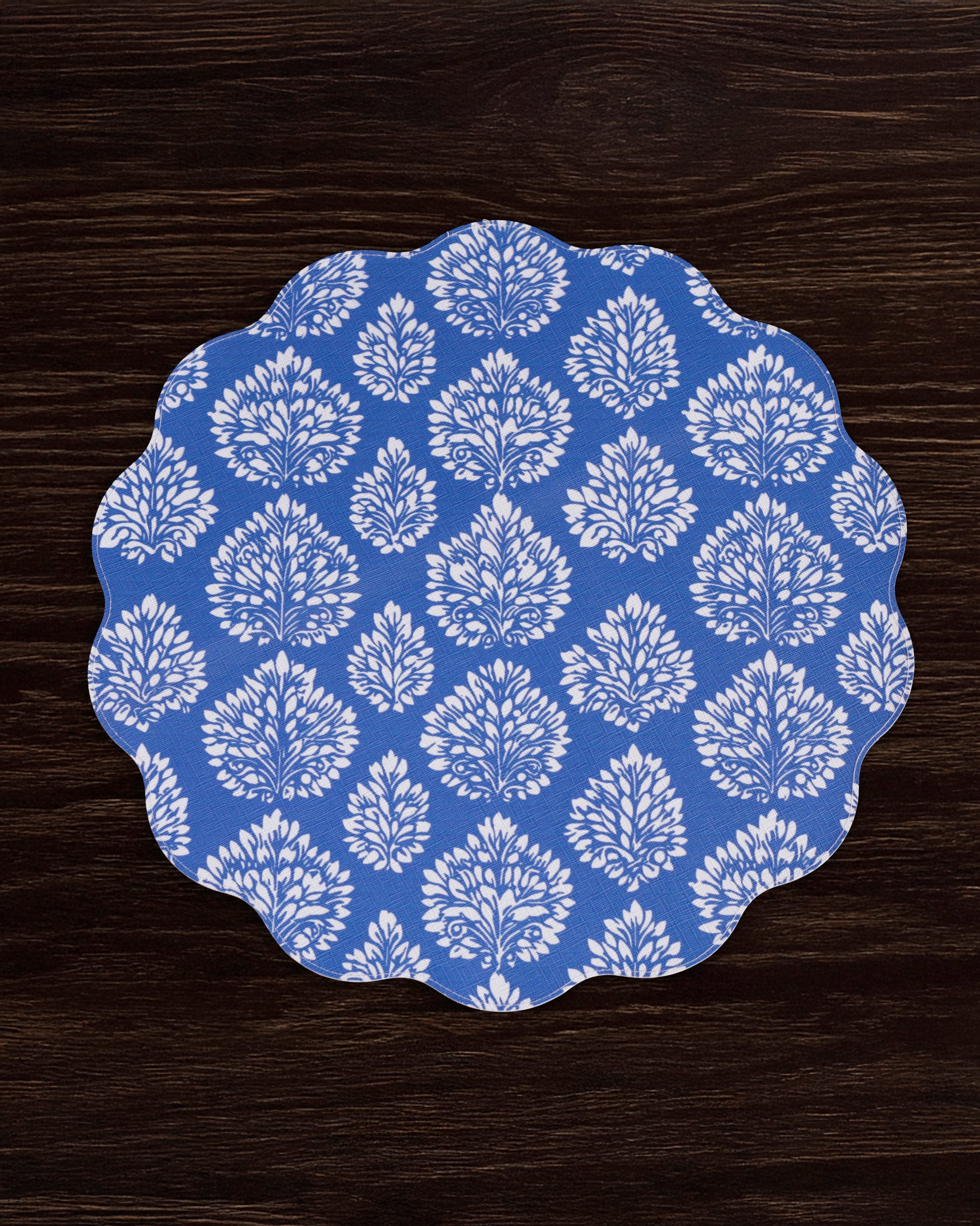 Beatriz Ball Giftware Beatriz Ball VIDA Chinoiserie Reversible  Round Placemats Set of 4 Blue & White